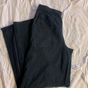 Pact. Wide leg black cotton pants M